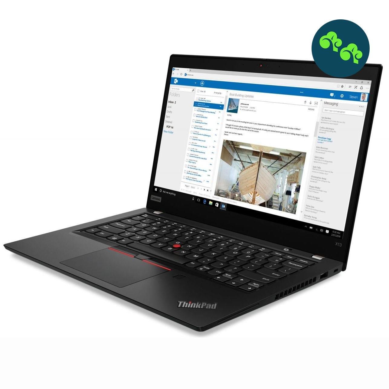 Lenovo ThinkPad X13 Gen 1 i7 1,8GHz, 16GB, 240GB SSD | B+ - Greeny.dk