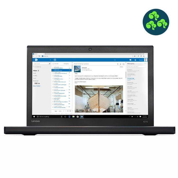 Lenovo ThinkPad X270 i5 2,6GHz, 8GB, 120GB SSD | A+ - Greeny.dk